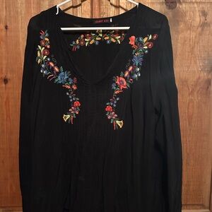 Johnny Was embroidered top
